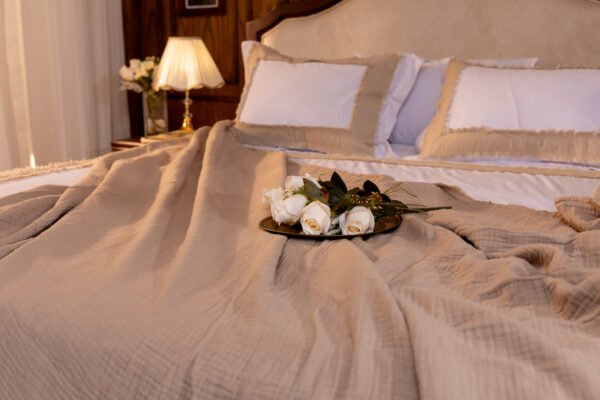 Natural Linen Throw