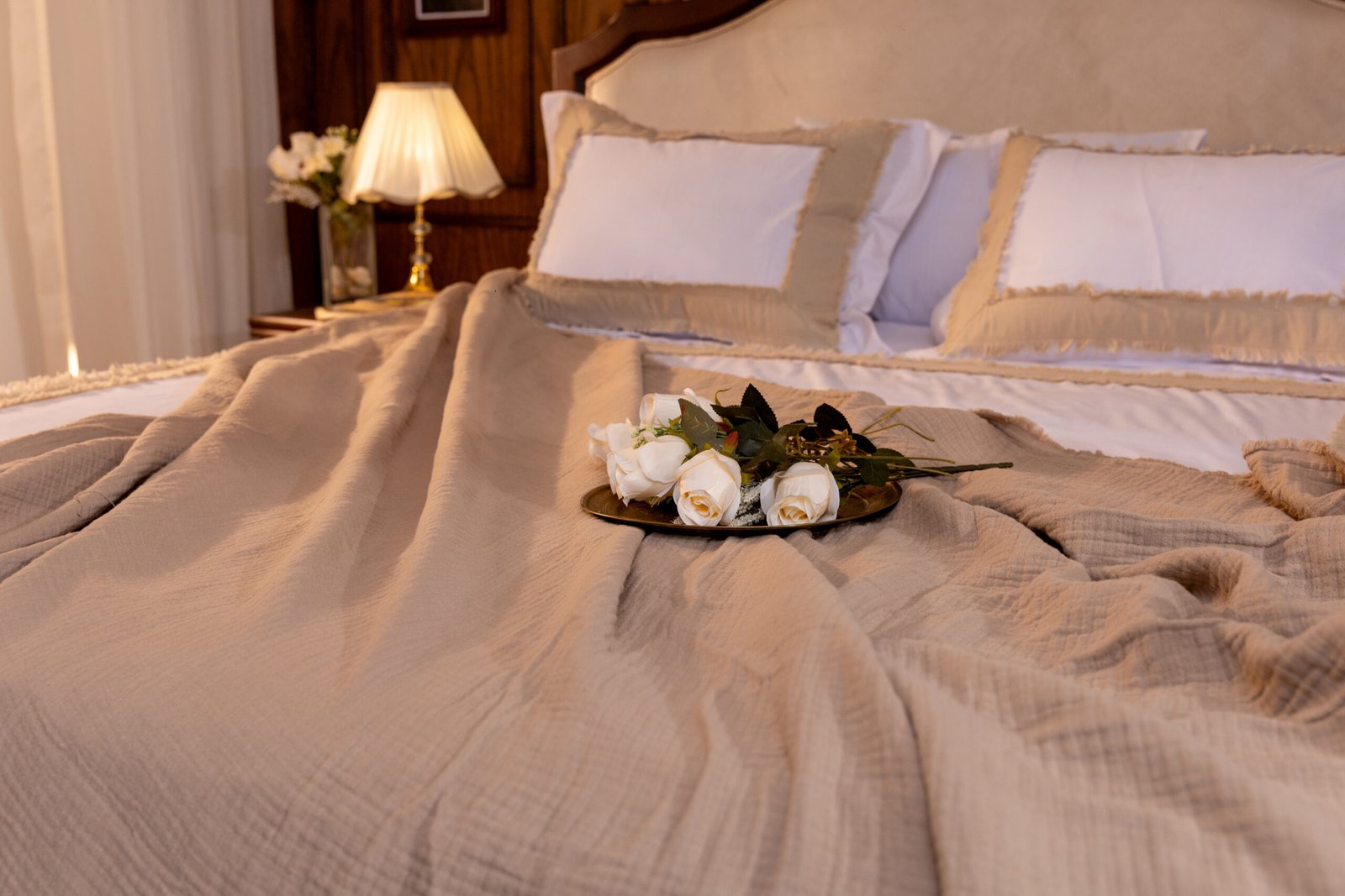 Natural Linen Throw