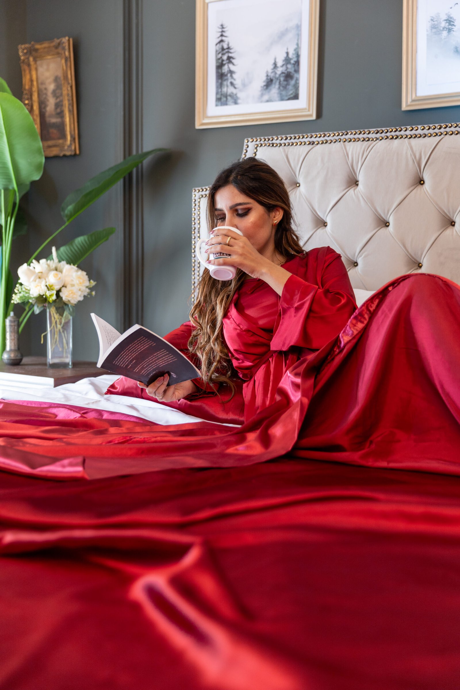 Velvet Ribbon sheet set with soft velvet trim – 5 pcs